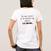 Funny Introvert Gezegde T-shirt (Achterkant)