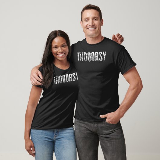 Funny Introvert Gift - Indoorsy T-shirt (Unisex)