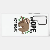 Funny Introvert Humor with a Lazy Sloth Samsung Galaxy Hoesje (Achterkant horizontaal)
