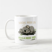 Funny Introvert Koala Coffee Mug (Gauche)