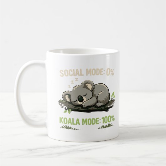 Funny Introvert Koala Coffee Mug Koffiemok (Links)