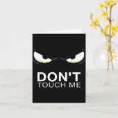 Funny Introvert Saying Evil Eye - Don't Touch Me B Kaart (Gele Bloem)