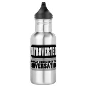 Funny Introvert Water Fles (Rechts)
