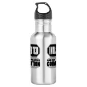 Funny Introvert Water Fles (Achterkant)