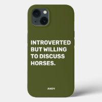 Funny Introverted, maar die bereid is om paarden t