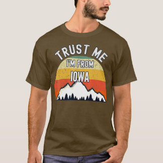 Funny Iowa Gift vertrouwt me van Iowa T-shirt