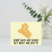 Funny Irak-oorlog Briefkaart (Staand voorkant)