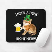Funny Irish Beer Cat St Patricks Day Drinking With Muismat (Met muis)