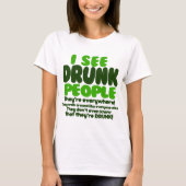 Funny Irish Beer Drink T-shirt (Voorkant)