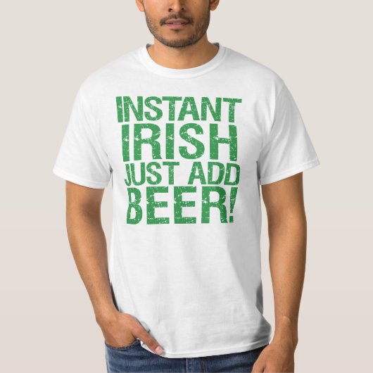 Funny Irish beer humor T-shirt (Voorkant)