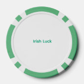 Funny Irish Cat Lucky Poker Chip (Achterkant)