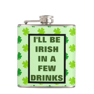 Funny Irish Drink Humor Quote Booze Whiskey Fla Heupfles