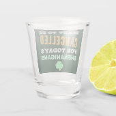 Funny Irish Drink Shenanigans Annuled Quote Shot Glas (Achterkant)