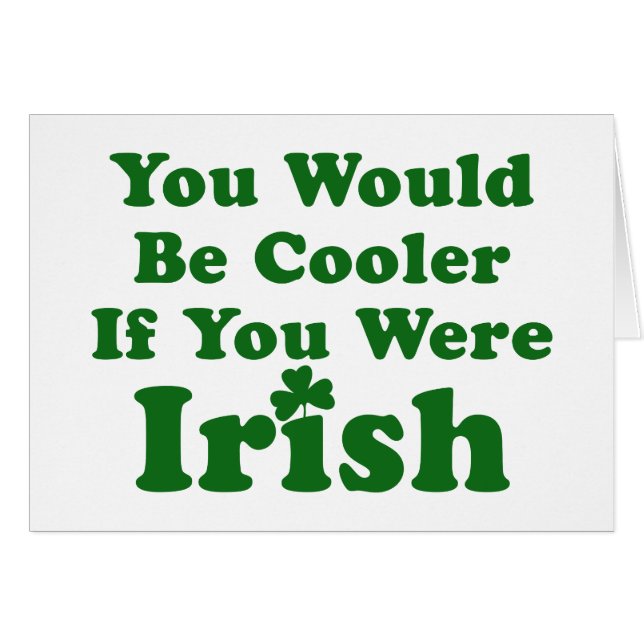 Funny Irish Gezegde (Voorkant Horizontaal)