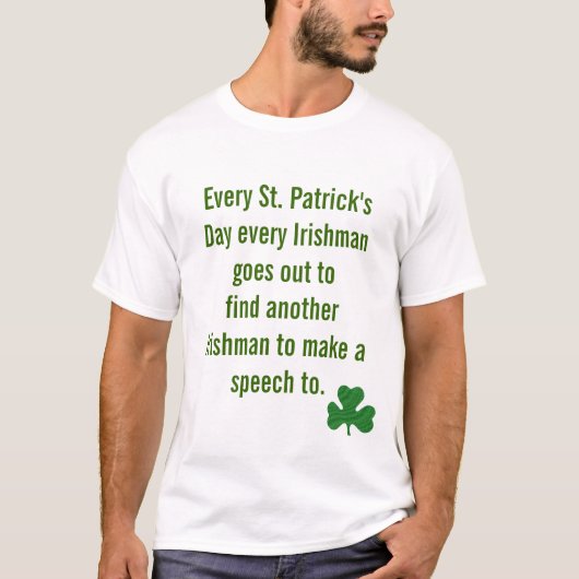 Funny irish gezegde Saint PATRICK's dAY T-shirt (Voorkant)
