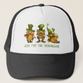 Funny Irish Gnomes Custom St Patrick's Day Trucker Pet (Voorkant)
