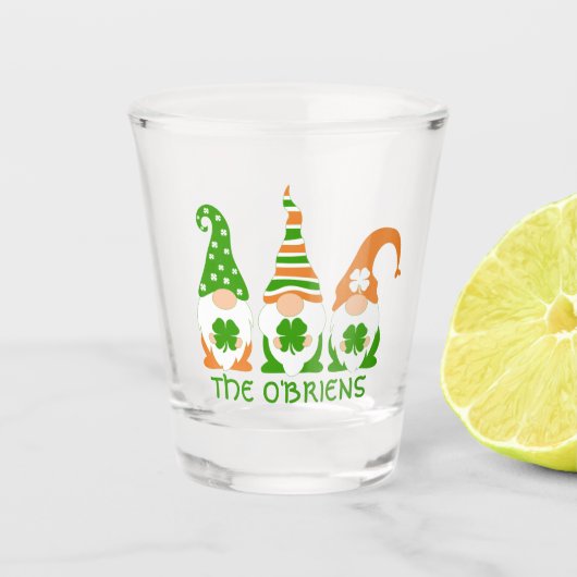 Funny Irish Gnomes Shot Glas (Voorkant)