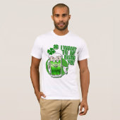 Funny Irish Green Beer Humor T-shirt (Voorkant volledig)