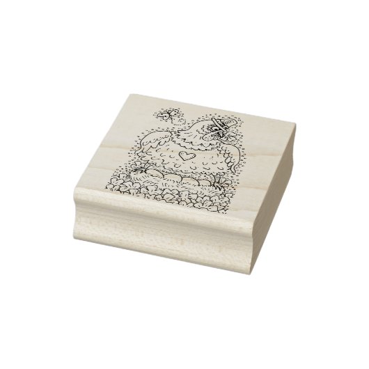 FUNNY IRISH HEN, EIEREN EN SHAMROCKS CUTE CHICKEN RUBBERSTEMPEL (Stempel)