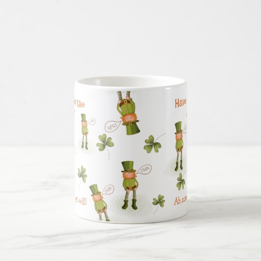 Funny Irish Language Leprechaun Mug (Centre)