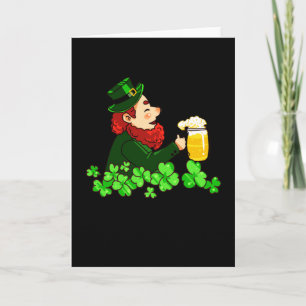 Funny Irish Leprechaun Drawing Kaart