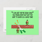 Funny Irish leprechauns Briefkaart (Voorkant / Achterkant)