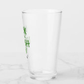 Funny Irish Luck Green Shamrock Personalized Beer Glas (Links)