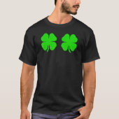 Funny Irish Lucky Shamrock Bra T-shirt (Voorkant)