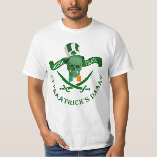 Funny Irish pirate St Patrick's day T-shirt