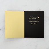 Funny Irish Red and White Setter Birthday Card Kaart (Binnen)