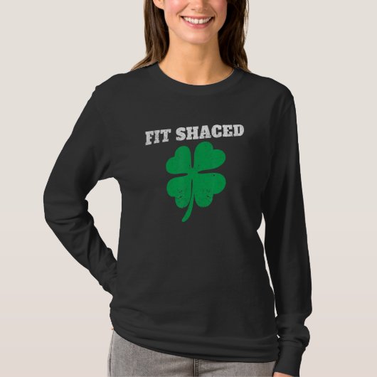 Funny Irish Roots Pride St Patricks Day Shamrock F T-shirt (Voorkant)