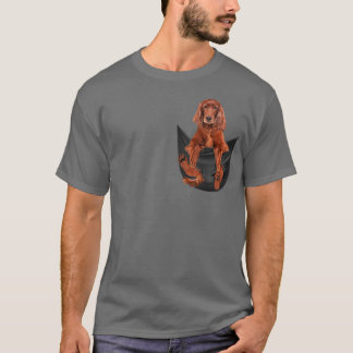 Funny Irish Setter in Your Pocket of Red Setter L T-shirt