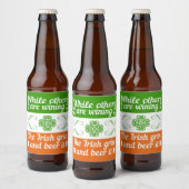 Funny Irish St. Patrick's Day Bière Étiquette (Bouteilles)