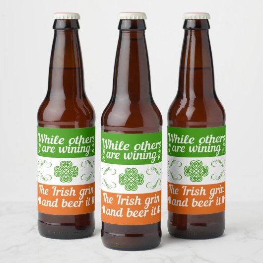 Funny Irish St. Patrick's Day Bière Étiquette (Bouteilles)