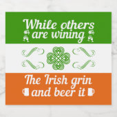 Funny Irish St. Patrick's Day Bière Étiquette (Étiquettes simples)