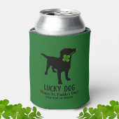 Funny Irish St. Patrick's Day Black Lab Lucky Dog Blikjeskoeler