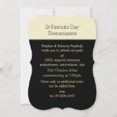 Funny Irish Stout Invitation personnalisée (Dos)
