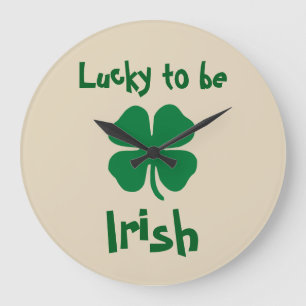 Funny Irish Theme Novelty Wall Decor Grote Klok