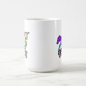 Funny Ironic Feral Unicorn Rainbow Mug (Centre)