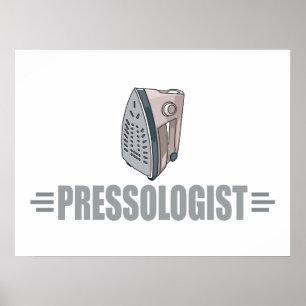 Funny Ironing Poster