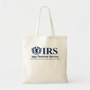 Funny IRS Iggy Revenue Service Italiaanse Greyhoun Tote Bag