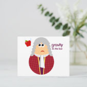 Funny Isaac Newton Briefkaart (Staand voorkant)