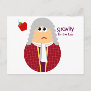 Funny Isaac Newton Carte postale