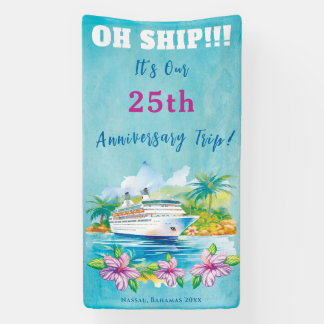 Funny Island 25e Jubileum Cruiseschip Door Spandoek
