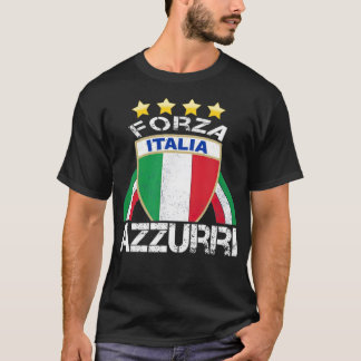 Funny Italia Football Soccer Italiaanse vlag b T-shirt