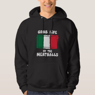 Funny Italiaanse Gift Idea Meatball Italië vlag1 Hoodie