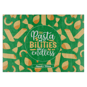 Funny Italiaanse Quote Retro Pasta Pattern Snijplank