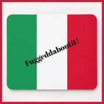 Funny Italiaanse vlag Mousepad