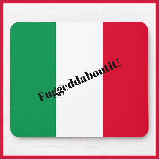 Funny Italiaanse vlag Mousepad Muismat