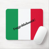 Funny Italiaanse vlag Mousepad Muismat (Met muis)